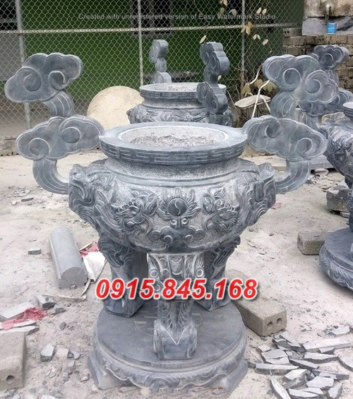 32Lư đỉnh hương đá xanh cần thơ 18 watermarked Lu huong da NB 01 11