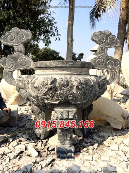 32Lư đỉnh hương đá xanh cần thơ 11 watermarked Lu huong da NB 121