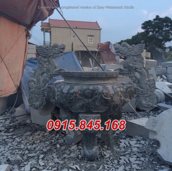 Mẫu-67 đỉnh lư hương đá thái nguyên 18 watermarked Lu huong da NB 131 1