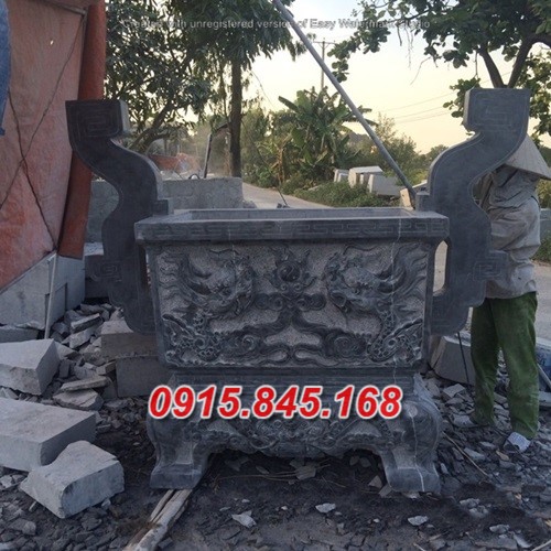Mẫu-67 đỉnh lư hương đá thái nguyên 16 watermarked Lu huong da NB 18 11