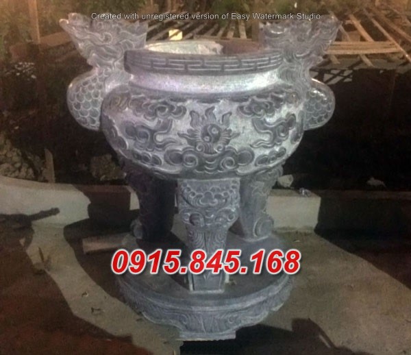 Mẫu-73 Đỉnh lư hương đá thái bình 9 watermarked Lu huong da dinh huong da MD 021 1