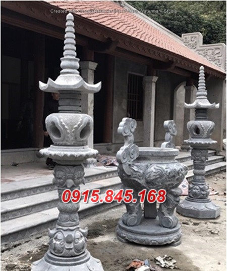 78-Mẫu lư đỉnh hương đá lạng sơn 9 watermarked Mau cot den nha tho ho NB 22 3