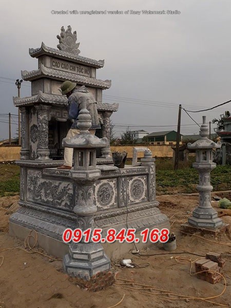 Mẫu+38 lăng mộ đôi đá xanh bắc ninh 12 watermarked Mau mo doi dep G 05