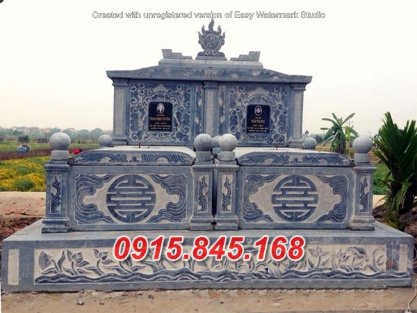 Mẫu+41 lăng mộ đôi đá xanh hải phòng 9 watermarked Mo da doi 018