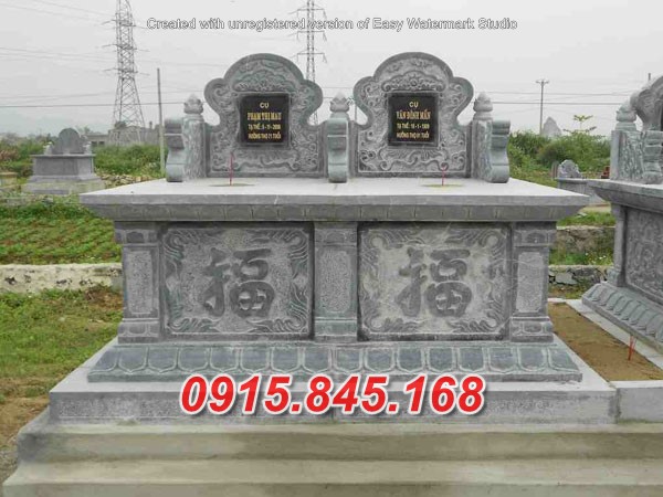 Mẫu+41 lăng mộ đôi đá xanh hải phòng 18 watermarked Mo da doi 046