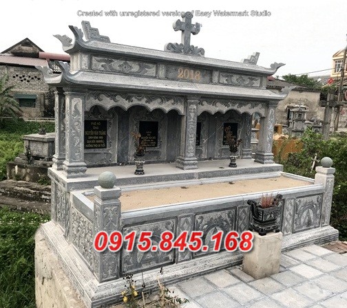 42+Mộ đôi xây gạch đá hải dương 12 watermarked Mo da doi dep 30