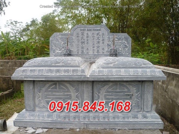 Mẫu+55 mộ đôi nam định xây đá khối 8 watermarked Mo doi da LM 18