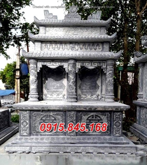 46+Lăng mộ đôi xây ốp đá hà nam 13 watermarked Mo doi da NB 16