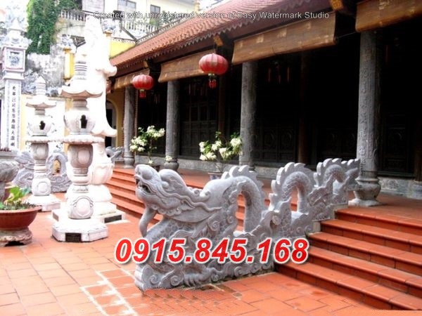 55Tượng chiếu rồng đá khối nam định 14 watermarked Rong bac them da NB 03 1