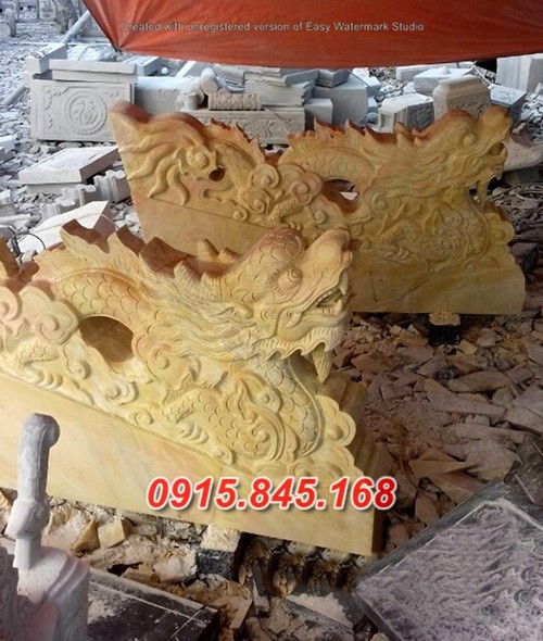 38-Tượng chiếu rồng đá khối hà tĩnh 14 watermarked Rong bac them da NB 09 2