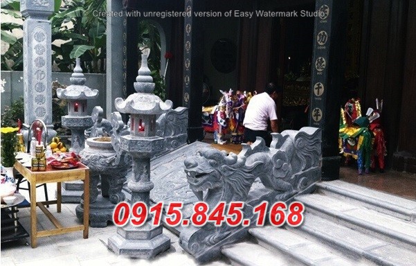 55Tượng chiếu rồng đá khối nam định 16 watermarked Rong bac them nha tho ho 34 1