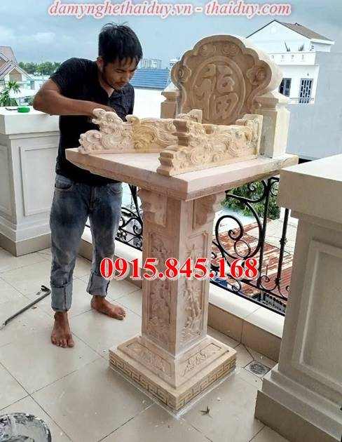 99+Cây hương thờ đá vàng tự nhiên 33 watermarked am tho da co mai khong mai ban kien giang