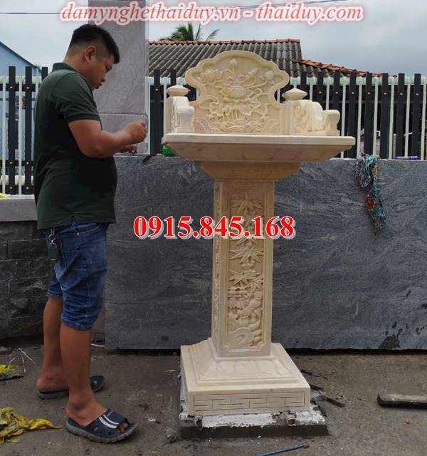 99+Cây hương thờ đá vàng tự nhiên 32 watermarked am tho da gia re ban dak lak