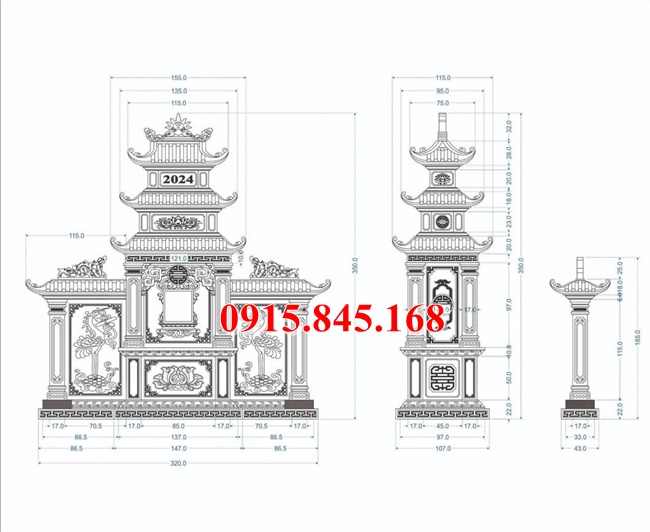 107+Úp chụp mộ đá khối sơn la 9 watermarked chi tiet lang 1