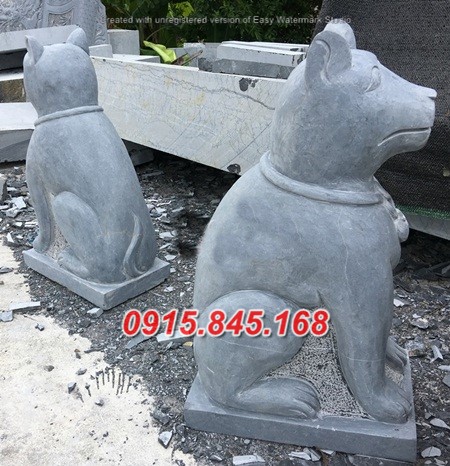 Mẫu-44 tượng chó đá xanh điện biên 7 watermarked cho da phong thuy 8 3