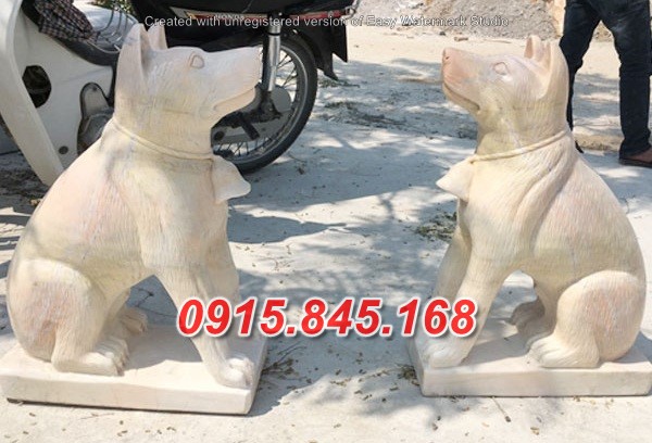 Mẫu-40 tượng chó đá xanh hà tĩnh 9 watermarked choda2