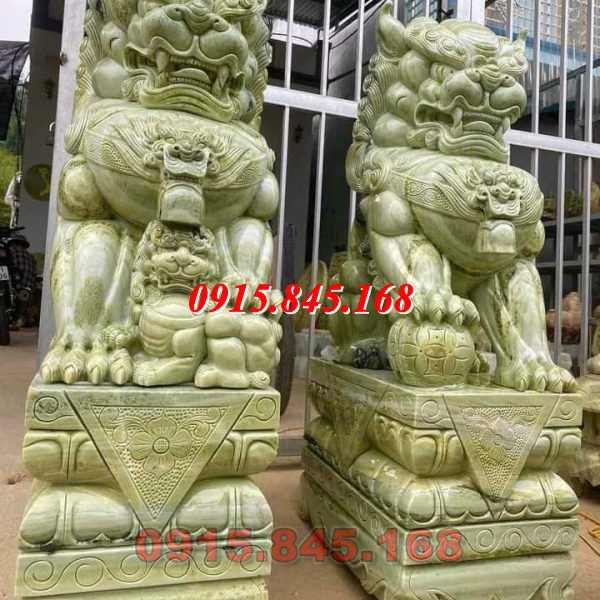 29-Mẫu sư tử kỳ lân đá nghê bình phước 10 watermarked ky lan bang da xanh luc yen 600x600 1
