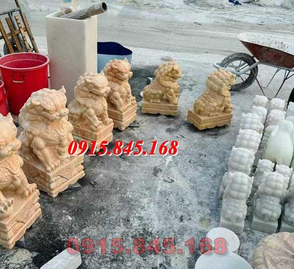 31-Mẫu sư tử kỳ lân đá nghê sài gòn 9 watermarked ky lan da cam thach vang ca rot 1 600x548 2