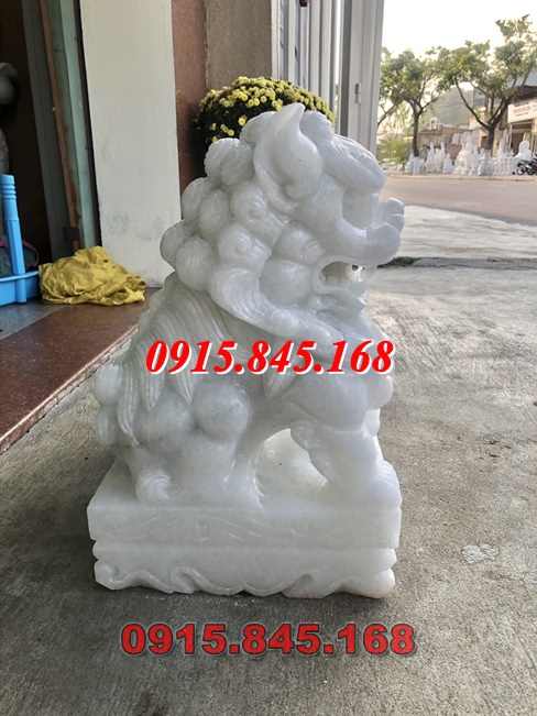 Mẫu-63 nghê đá kỳ lân sư tử hòa bình 11 watermarked ky lan da trang cao 40cm 3 1