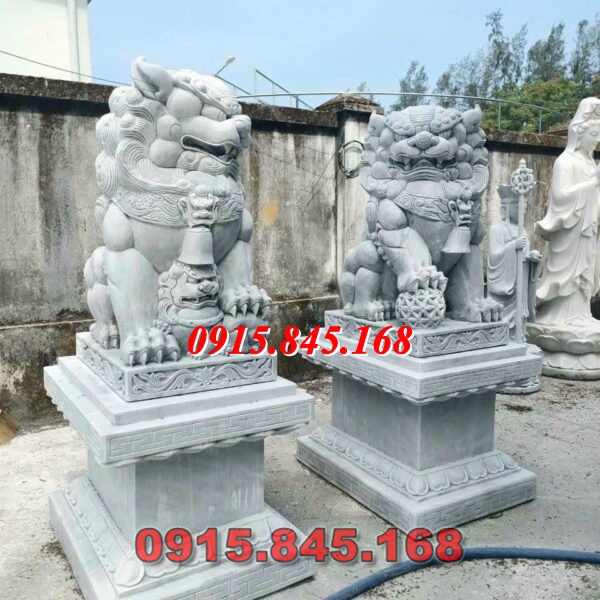 38-Mẫu sư tử kỳ lân đá nghê kon tum 7 watermarked ky lan da xam 1m4 600x600 2