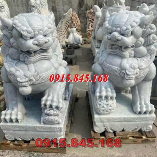 38-Mẫu sư tử kỳ lân đá nghê kon tum 10 watermarked ky lan da xam 80cm 600x600 1