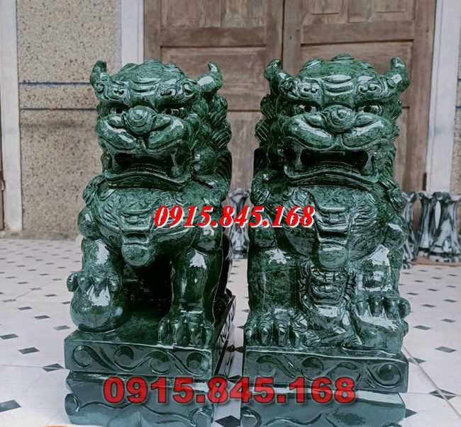 66-Nghê đá sư tử kỳ lân thái bình 8 watermarked ky lan da xanh ngoc 50cm 1