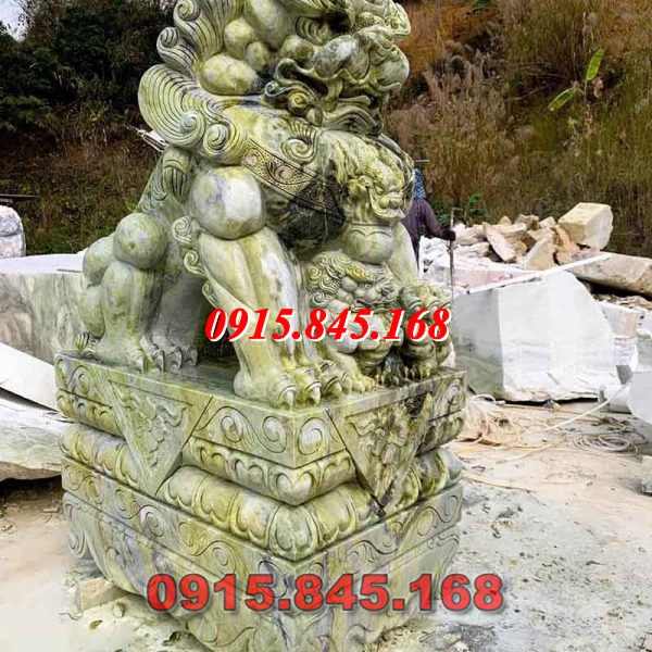 66-Nghê đá sư tử kỳ lân thái bình 15 watermarked ky lan da xanh yen bai 3 600x600 2