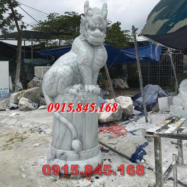 64-Nghê đá sư tử kỳ lân hà nam 14 watermarked ky lan dau rong 4 600x600 2