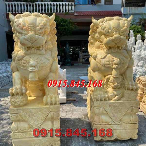 40-Mẫu sư tử kỳ lân đá nghê ninh thuận 12 watermarked ky lan tran cong da cam thach vang 600x600 3