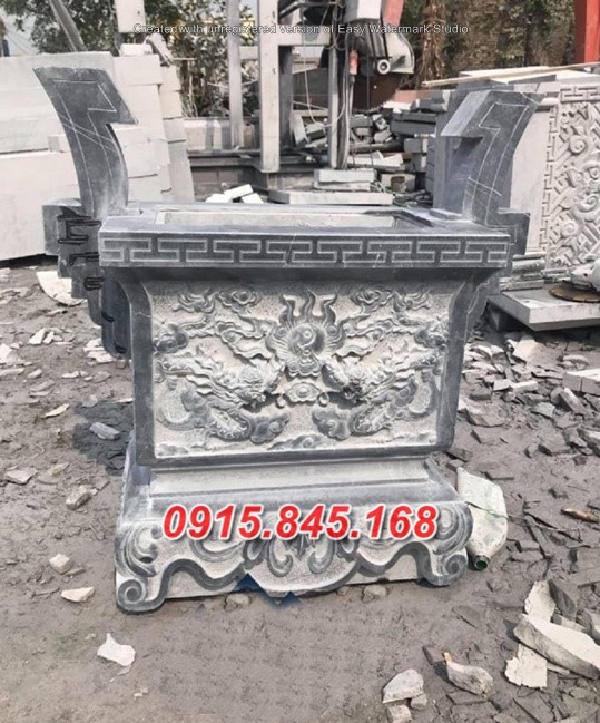 Mẫu-73 Đỉnh lư hương đá thái bình 10 watermarked lu huong da tps lhd08 2