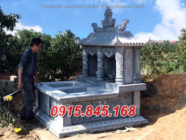 Mẫu+38 lăng mộ đôi đá xanh bắc ninh 6 watermarked mau mo doi da dep de cho nguoi con song tien du bac ninh