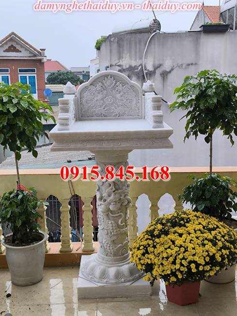 Mẫu+88 cây hương đá trắng nguyên khối 24 watermarked mieu tho xay bang gach da soc trang