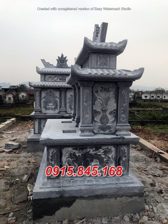 Lăng+43 mộ đôi đá khối quảng ninh 15 watermarked mo da hai mai 18 01