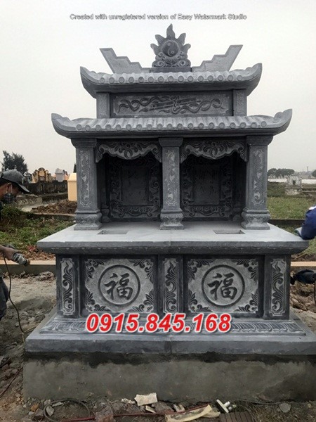 Lăng+43 mộ đôi đá khối quảng ninh 16 watermarked mo da hai mai 18 02 1