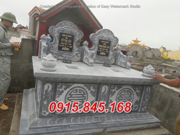 Lăng+43 mộ đôi đá khối quảng ninh 13 watermarked mo da khong mai 3