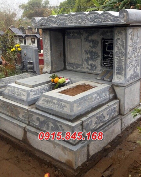 Lăng+43 mộ đôi đá khối quảng ninh 9 watermarked mo da mot mai 20
