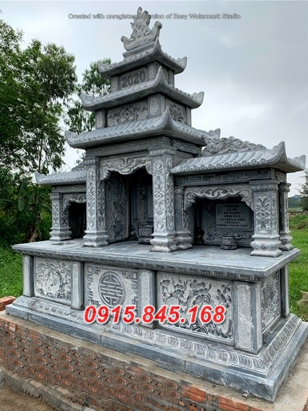 44+Lăng mộ đôi xây đá khối thái bình 15 watermarked mo doi da dep mdd 068