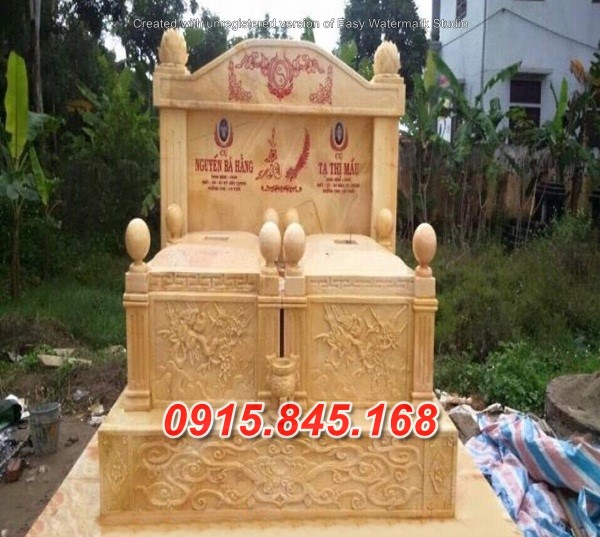 Mẫu+47 mộ đôi đá xanh bán hòa bình 11 watermarked mo doi dep mau vang 3