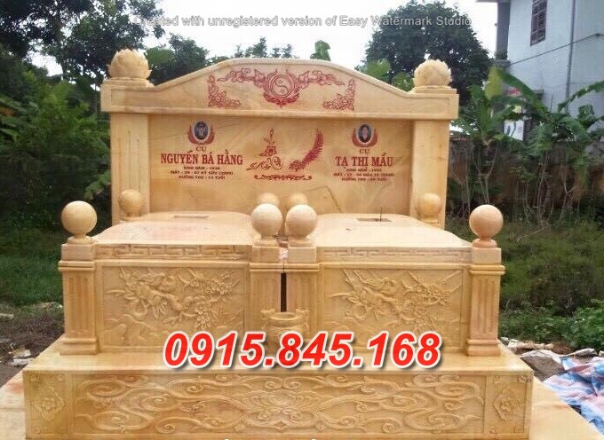 Mẫu+47 mộ đôi đá xanh bán hòa bình 9 watermarked mo doi dep mau vang
