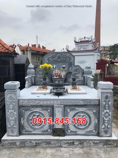 Mẫu+47 mộ đôi đá xanh bán hòa bình 18 watermarked mo doi khong mai dep