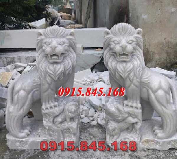 72-Nghê đá sư tử kỳ lân bắc ninh 6 watermarked su tu da cam thach trang tu nhien nguyen khoi 600x539 4