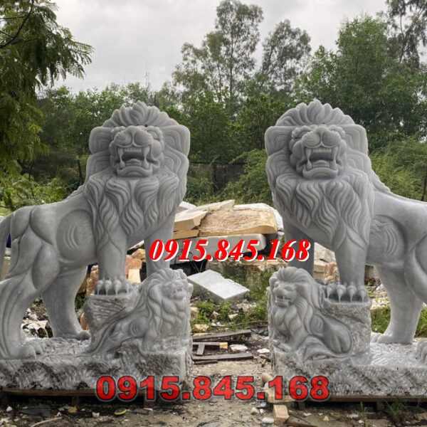 46-Mẫu sư tử kỳ lân đá nghê đà nẵng 6 watermarked su tu da trang cam thach cao 15m 1 600x600 1