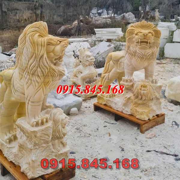17-Mẫu sư tử nghê kỳ lân đá long an 14 watermarked su tu da vang ca rot nguyen khoi 600x600 1