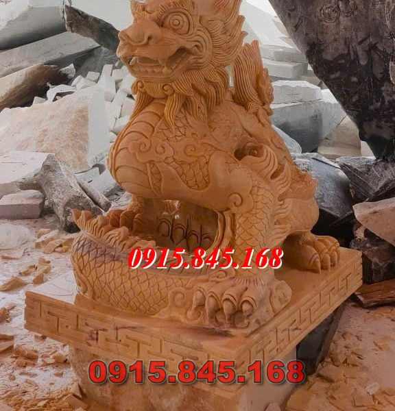 Mẫu-78 nghê đá kỳ lân sư tử bắc kạn 9 watermarked tuong rong da cam thach vang nguyen khoi 1 576x600 2