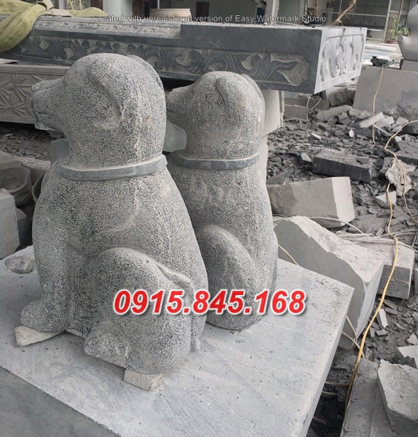 Mẫu-36 tượng chó đá tự nhiên đà nẵng
