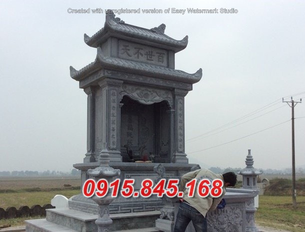Mẫu+60 lăng thờ đá vĩnh phúc 12 watermarked Khu lang tho da dep
