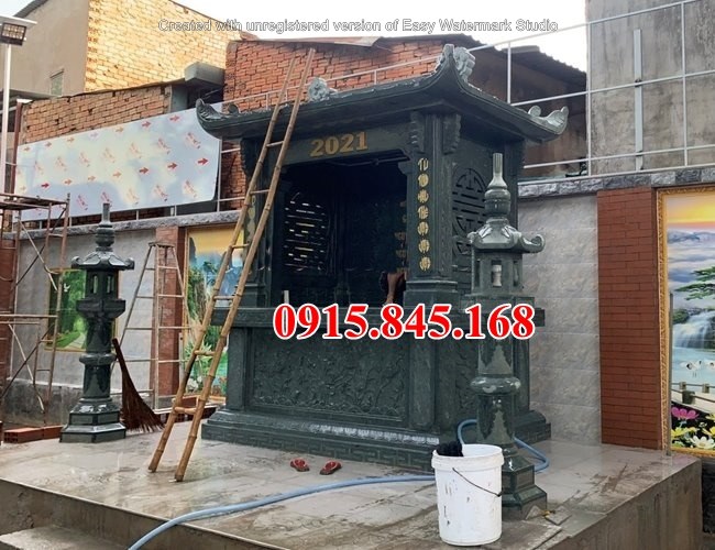 65+Lăng thờ đá yên bái 9 watermarked Mau am tho xay san de hu tro cot tai gia dinh dep nhat