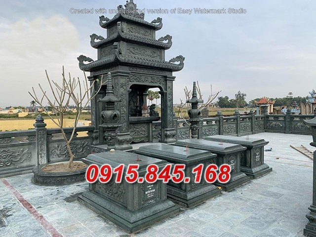 Mẫu+60 lăng thờ đá vĩnh phúc 14 watermarked khuon vien khu lang mo da xanh reu 8 Copy 2
