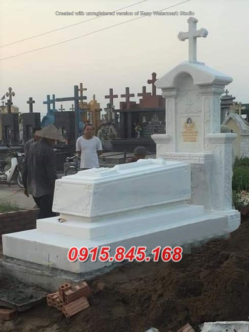 Mẫu+98 mộ tam cấp đá khối thái nguyên 12 watermarked mau mo da banh don gian dep 22 mo da khong mai dep mg5Ol Copy 1