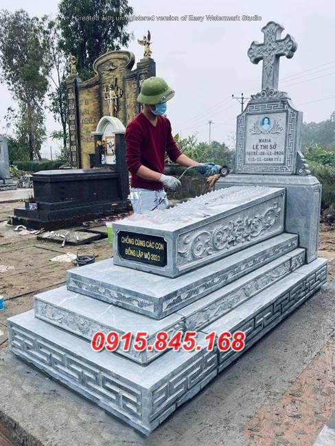 Giá86+ mộ đá nguyên khối granite đơn giản 10 watermarked mau mo da dep xay san ban tai kon tum 06 mo da cat de tro cot 0CeUW Copy 2